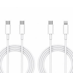 A01 2’li Type-C to Type-C PD & Type-C to Lightning MFI Sertifikalı Data ve Şarj Kablosu 1.2M